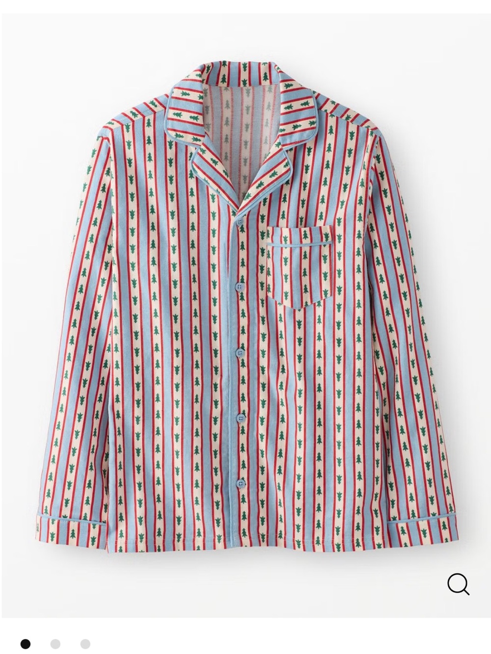 Hanna Andersson Red, Green & White Striped Holiday Pajama Top